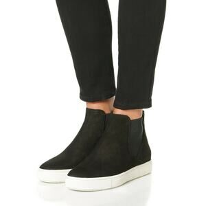 Vince Newlyn Suede Leather High-Top Sneakers Slip On Shoes Casual Sz 5.5